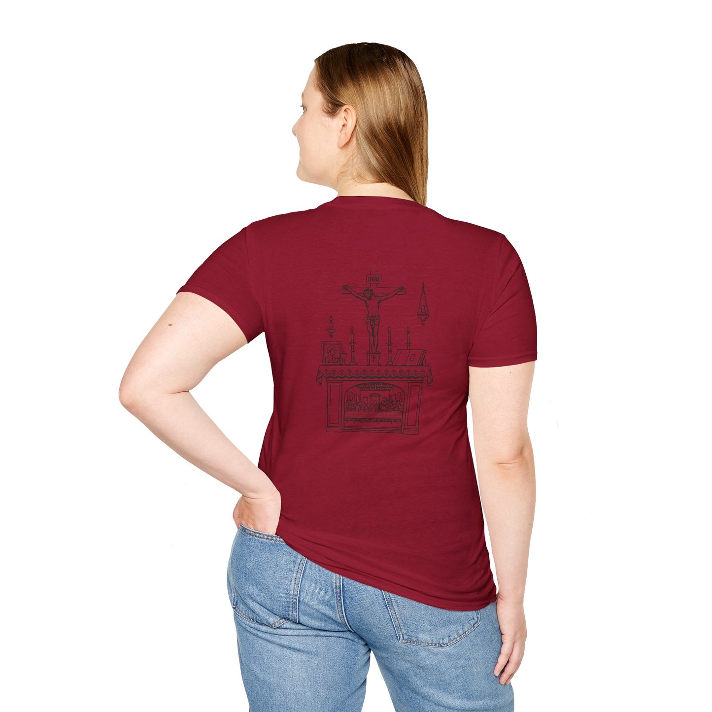 His Presence Casual T-Shirt for Catholic Men and Women
