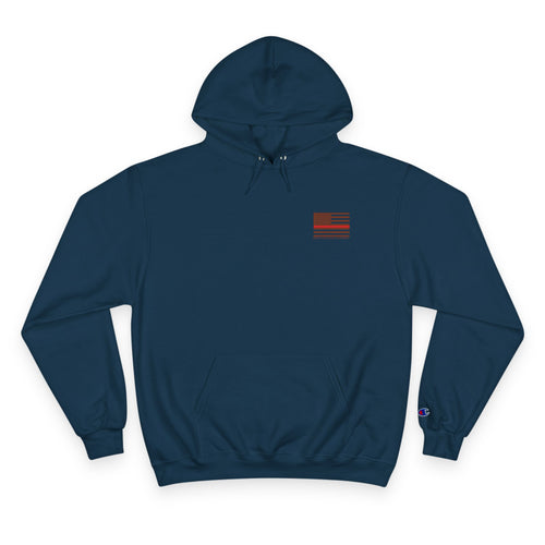 Firefighter St. Florian Hoodie — "St. Florian Protect Us" Navy Pullover