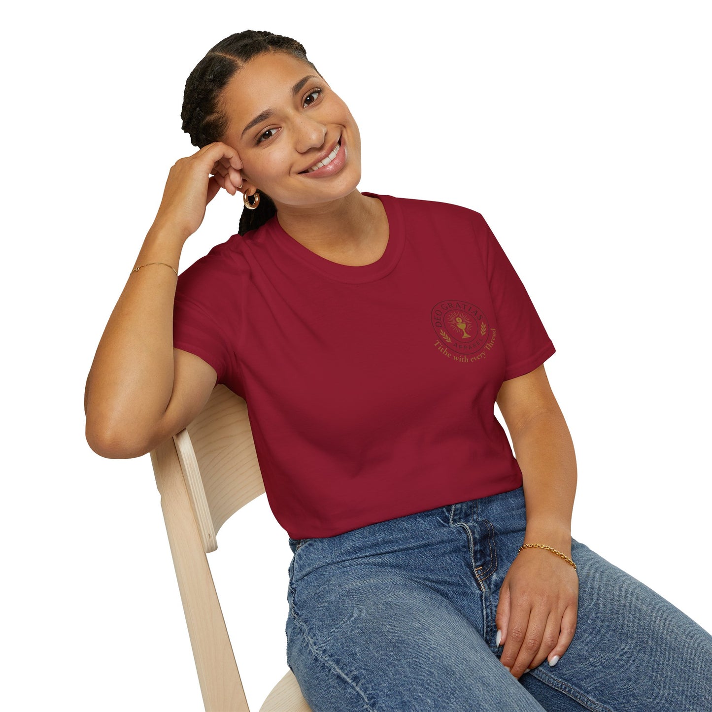 His Presence Casual T-Shirt for Catholic Men and Women